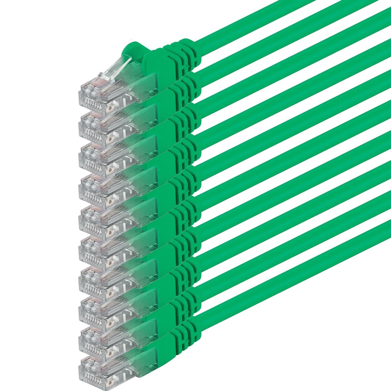 EAN 4016138557961 - 1aTTack 0.5m 2x RJ-45 Cat6 UTP M/M cable de red Verde 0,5 m U/UTP (UTP) imagen 1