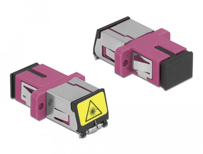 Lwl Kupplung Mit Laserschutzklappe Sc Simplex Buchse Zu Sc Simplex Buchse Multimode Violett