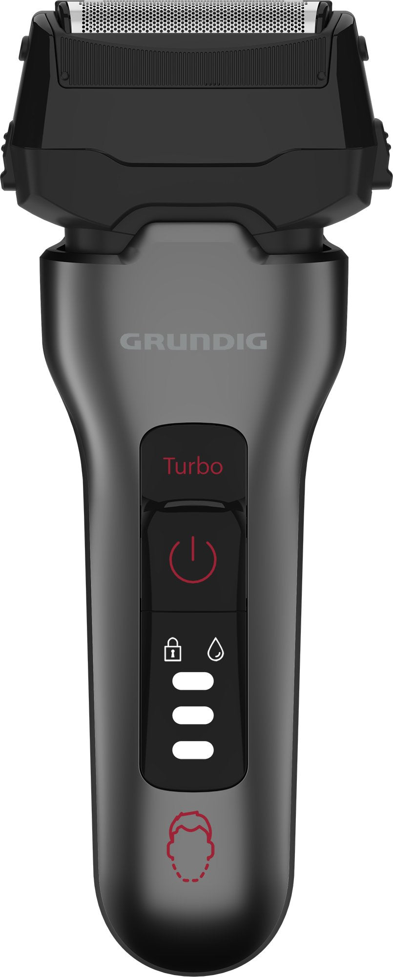 EAN 4013833067498 - Grundig MS 8330 Máquina de afeitar de láminas Recortadora Cromo, Rojo imagen 1