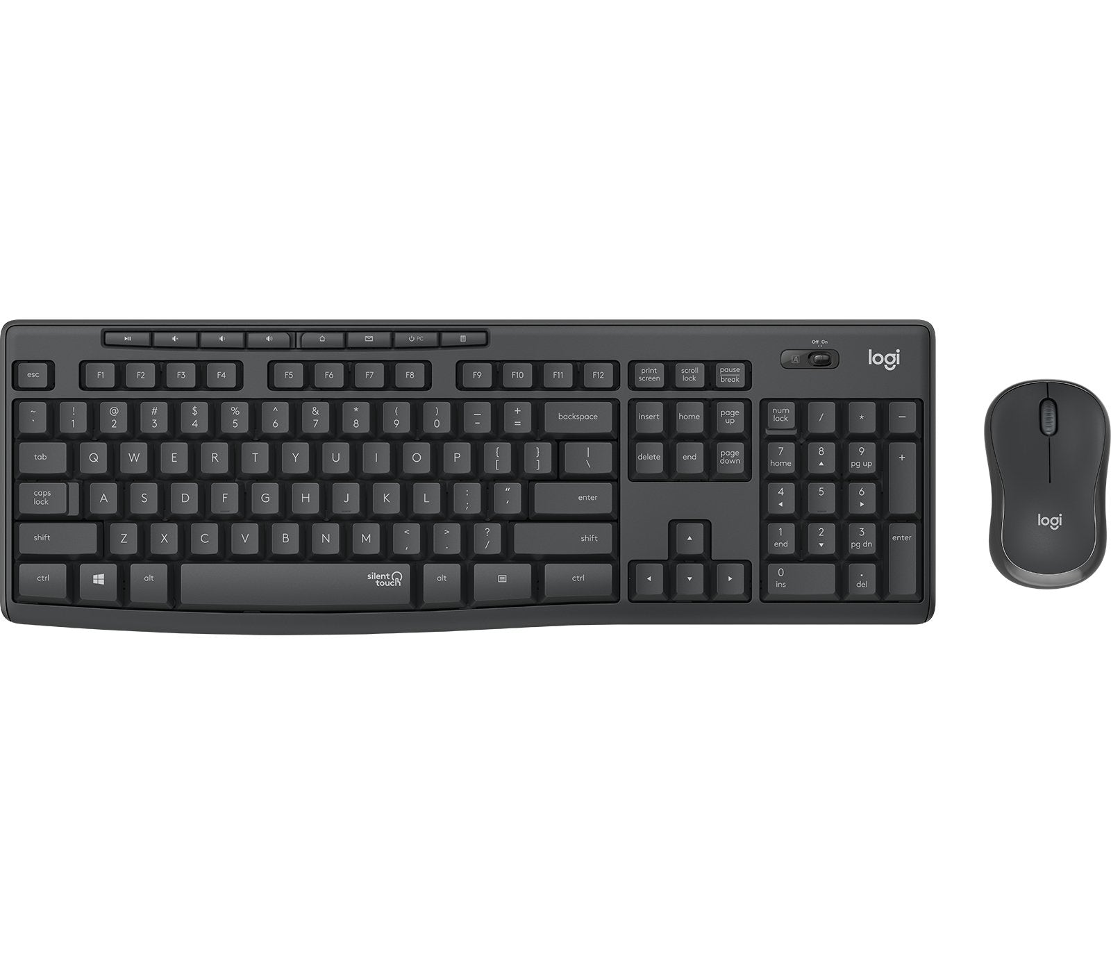 EAN 5099206092532 - Logitech 920-009810 teclado Ratón incluido Oficina RF inalámbrico QWERTY Nórdico Grafito imagen 1
