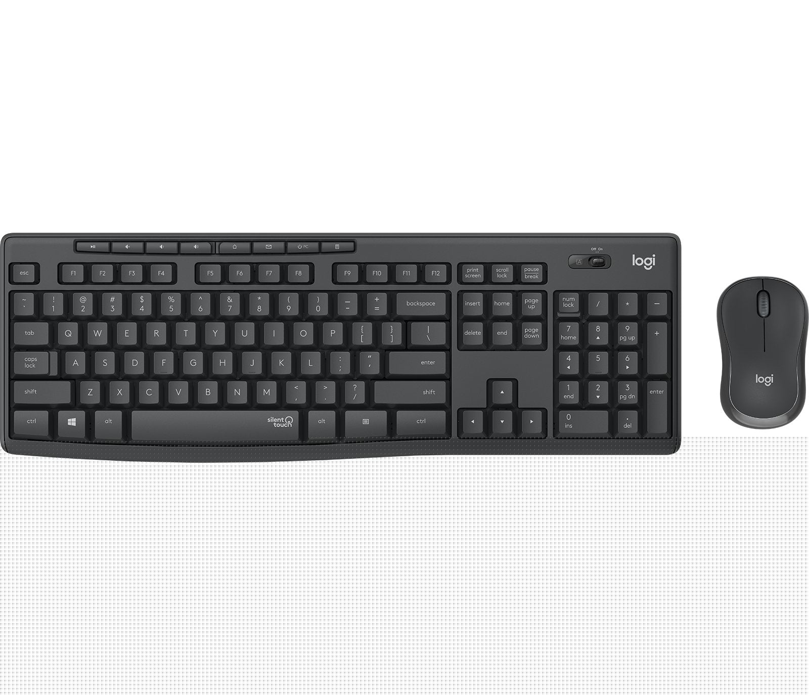 EAN 5099206092495 - Logitech MK295 Silent Wireless Combo teclado Ratón incluido Oficina RF inalámbrico Húngaro Grafito imagen 1