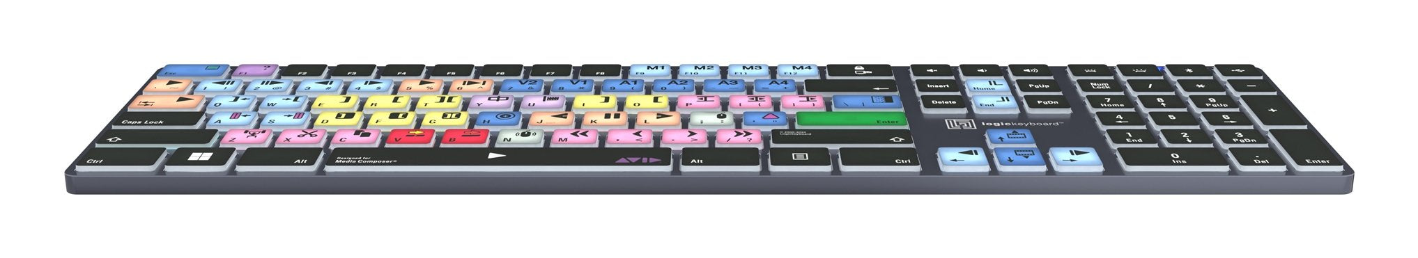 EAN 5707795023164 - Logickeyboard LKB-MCOM4-TPC teclado Hogar / Oficina USB + Bluetooth QWERTZ Alemán Negro imagen 4