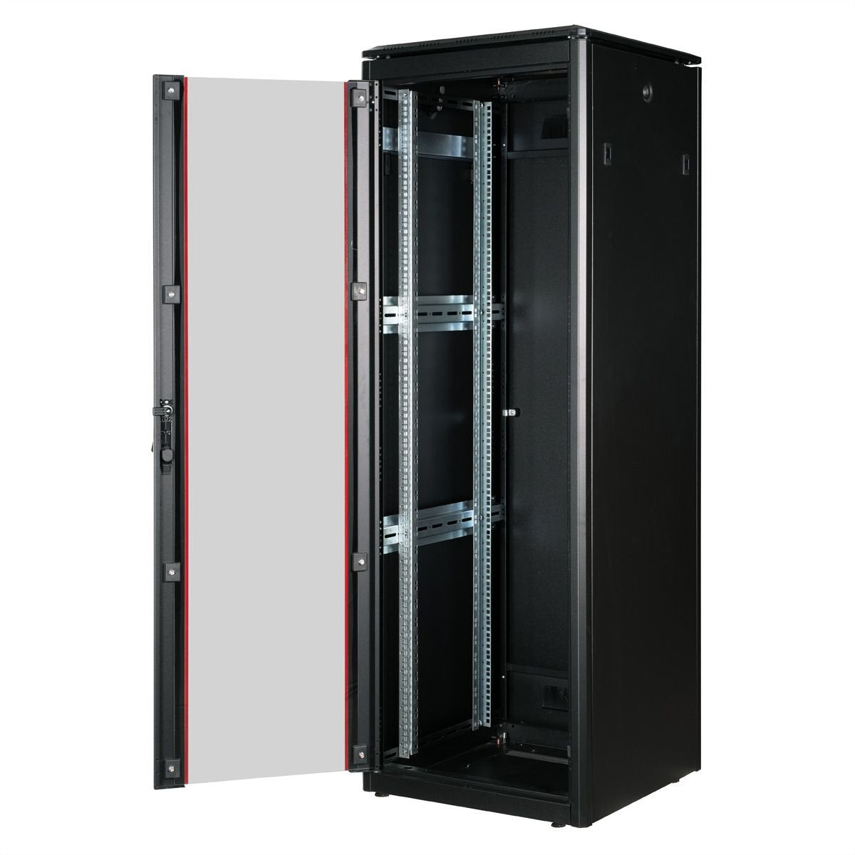 Roline 19-Zoll Netzwerkschrank Pro 36 He, 600x800 Bxt Glastr Schwarz