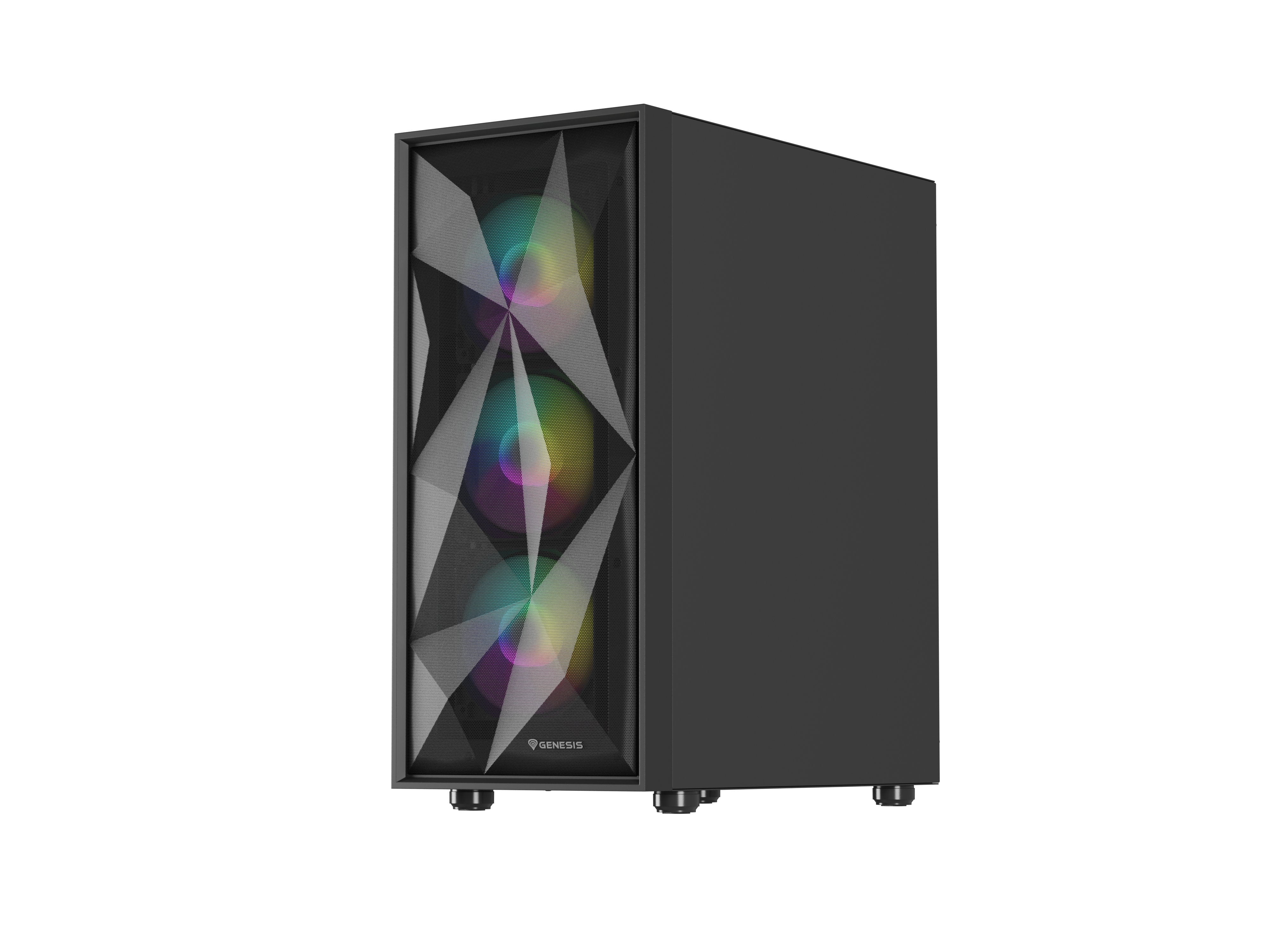 EAN 5901969444537 - GENESIS Diaxid 605 ARGB Midi Tower Negro imagen 7