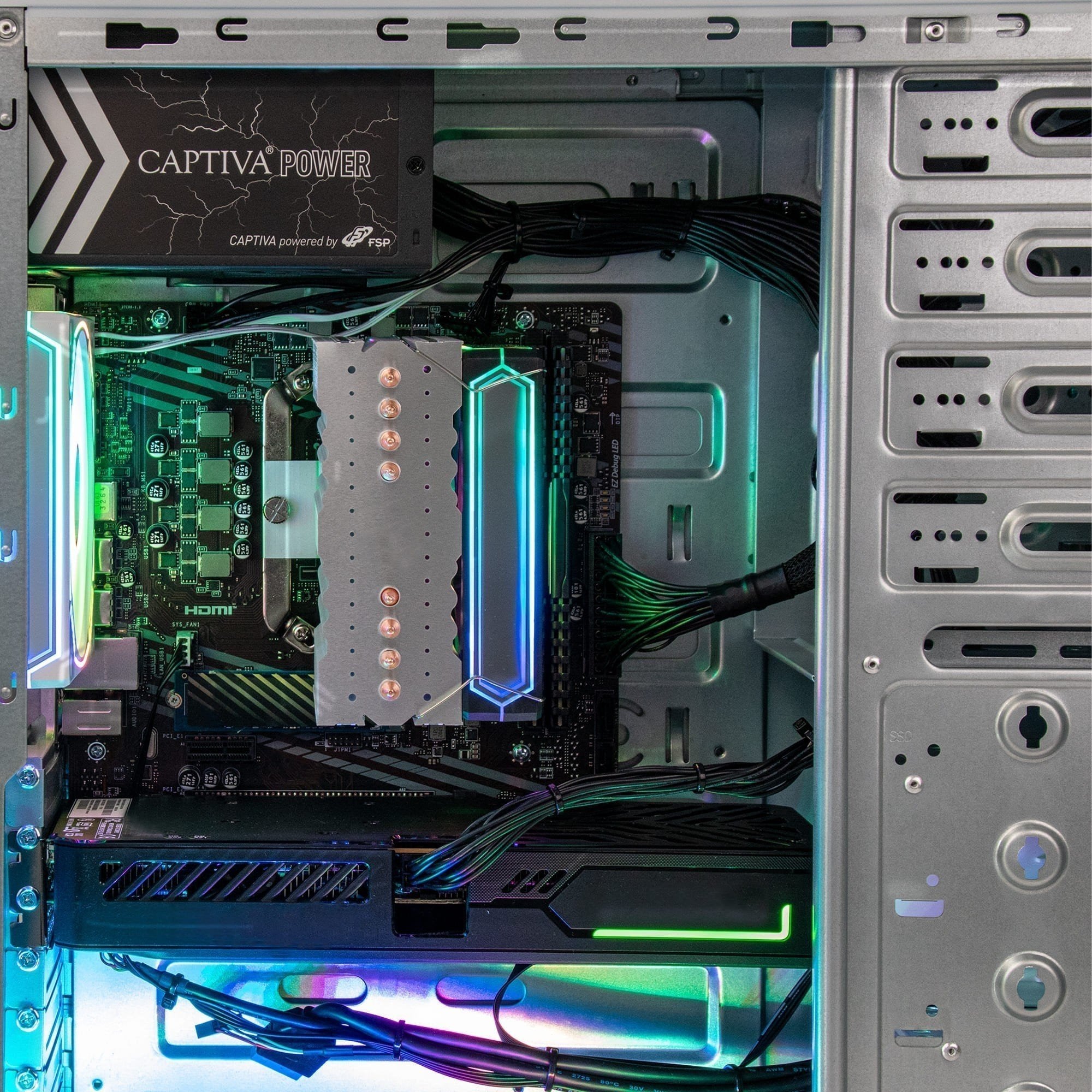 EAN 4046373986080 - CAPTIVA 98608 PCs/estación de trabajo AMD Ryzen™ 7 5700X 32 GB DDR4-SDRAM 1 TB SSD NVIDIA GeForce RTX 506 imagen 3