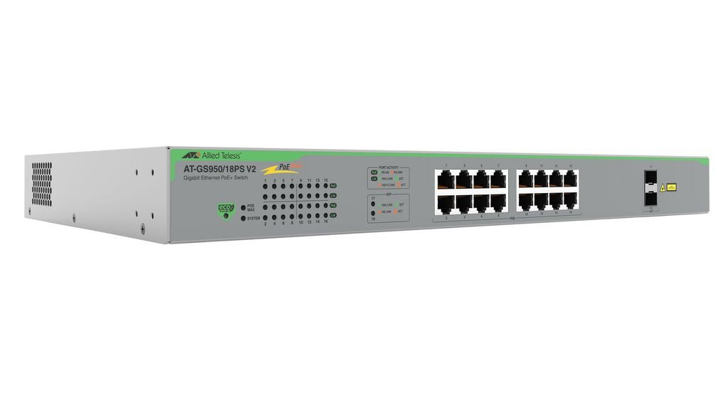 EAN 0767035219196 - Allied Telesis AT-GS950/18PS-V2-50 switch No administrado Gigabit Ethernet (10/100/1000) Energía sobre Et imagen 1