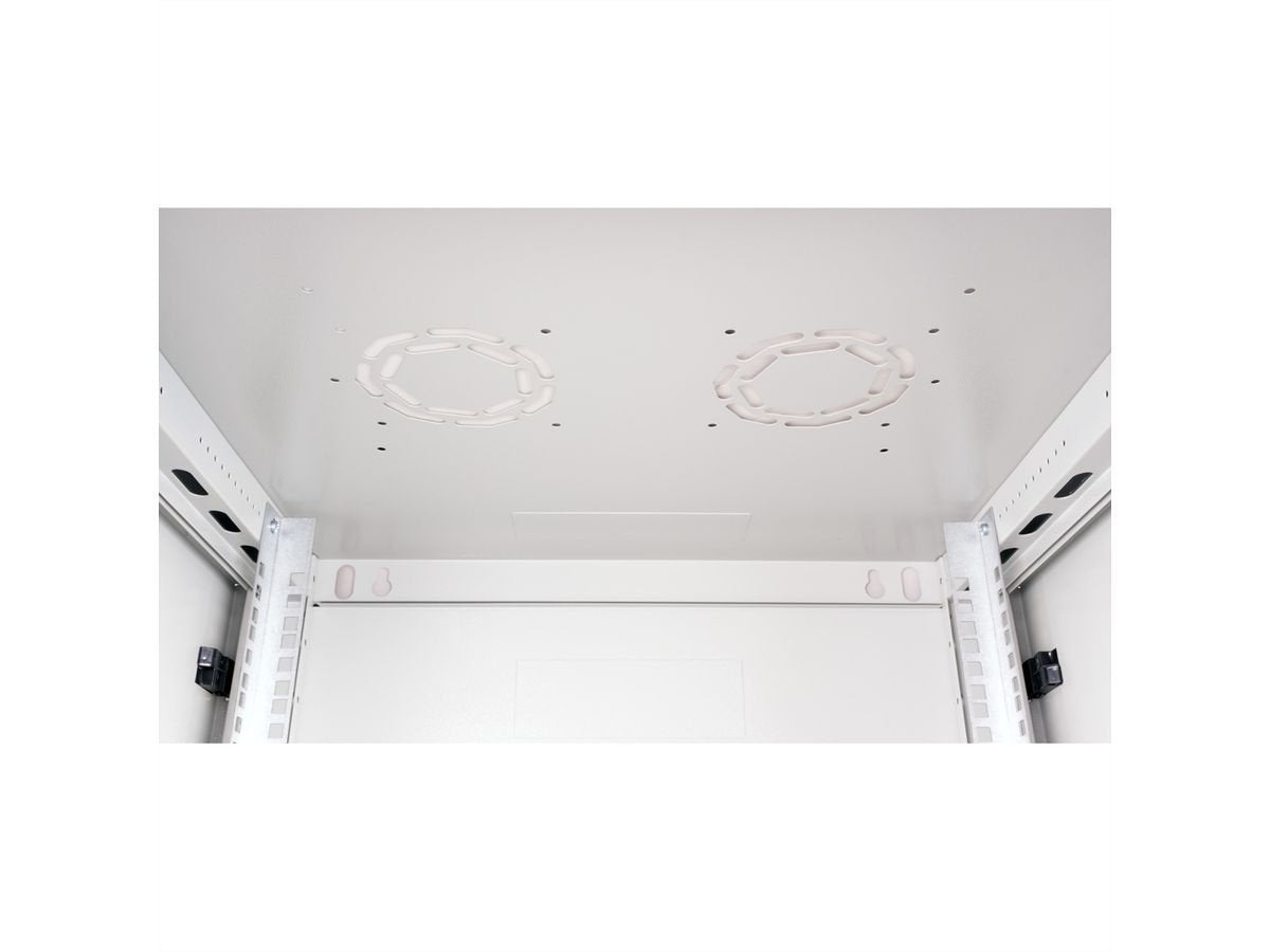 Roline 19-Zoll Wandgehuse Basic Plus 6he, 600x600 Bxt Grau