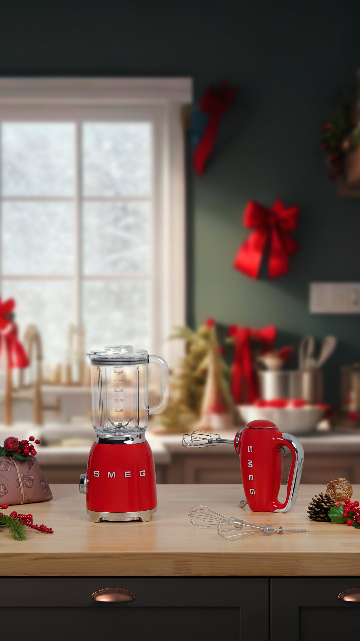 EAN 8017709328450 - Smeg BLF03RDEU licuadora 1,5 L Batidora de vaso 800 W Rojo imagen 11