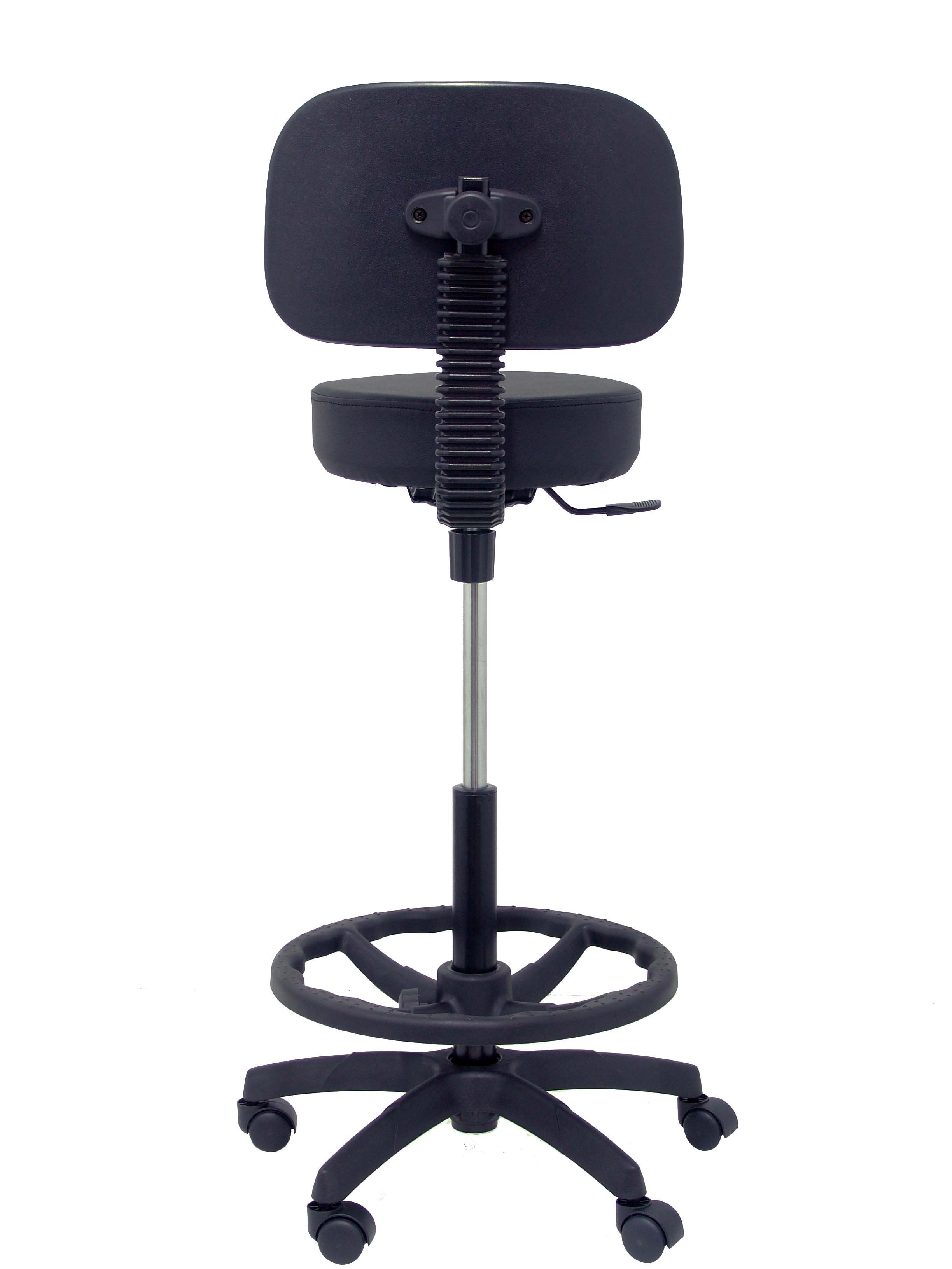 Taburete Llanos Similpiel Negro T01clspne
