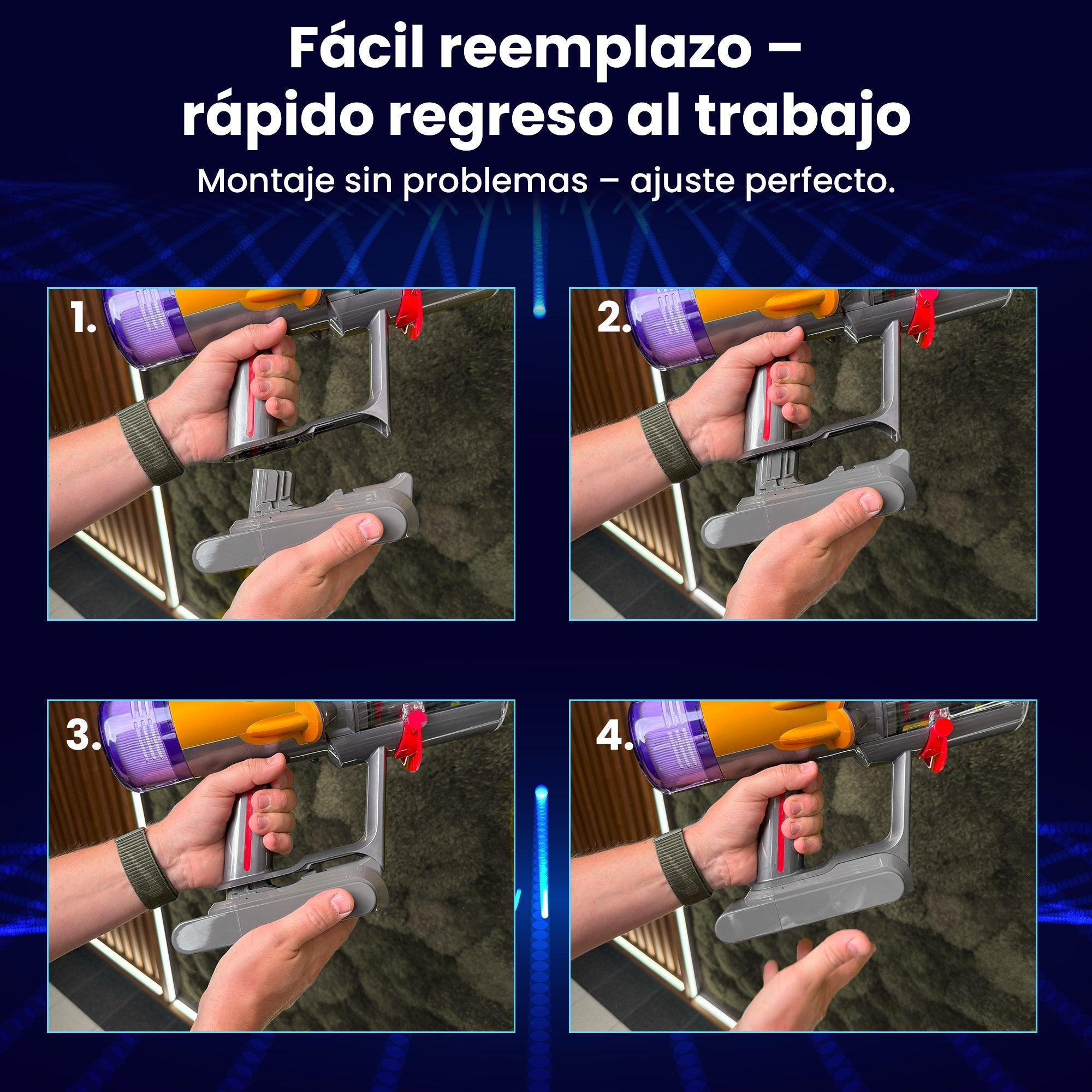 Bateria Zamiennik Dyson V12 25.2v 2500mah + Filter