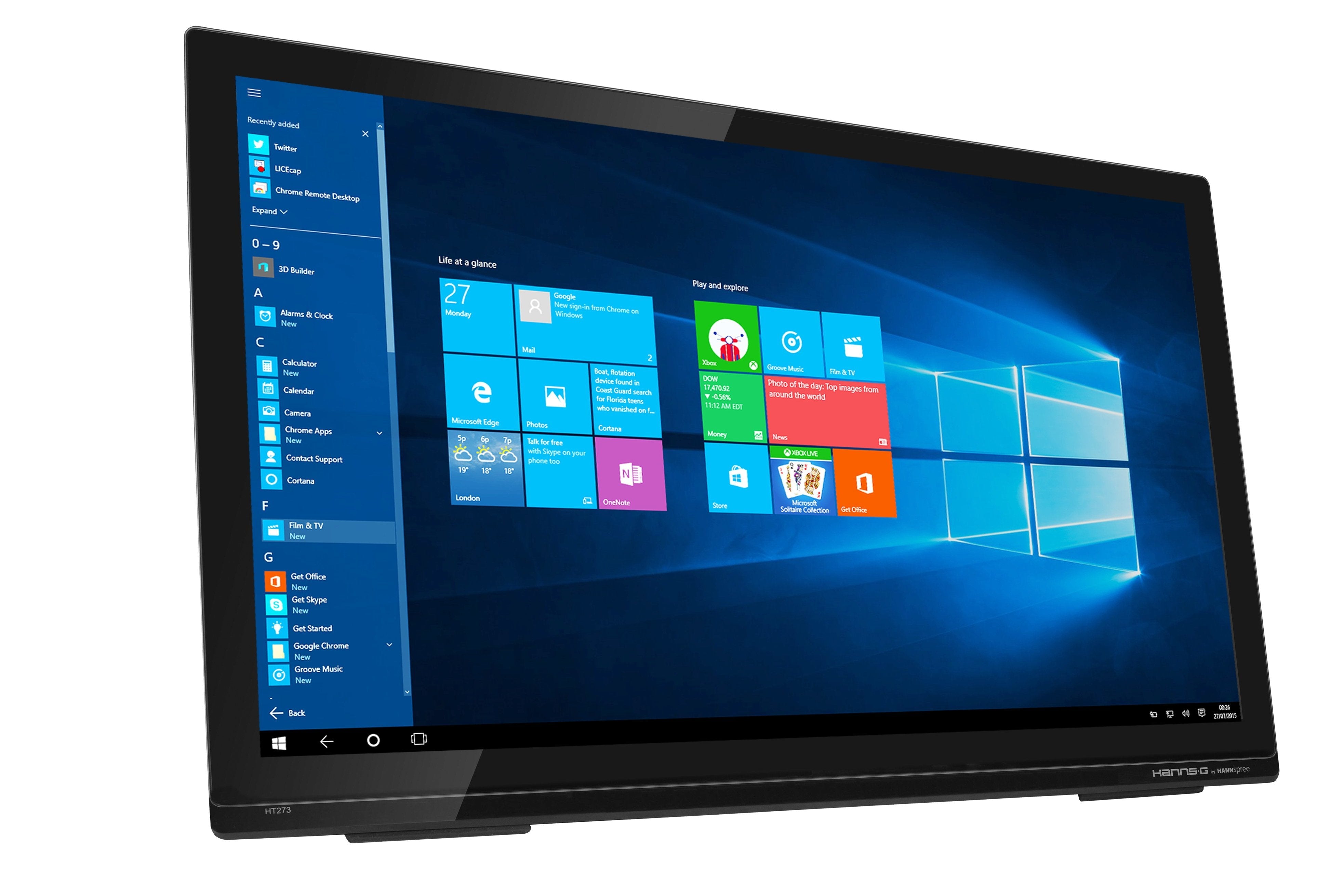 Monitor Hannspree -G 27"  Altavoces Ree  Ht273hpb  27tactil 8ms Vga Hdmi