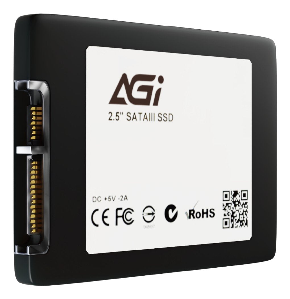 Ssd Agi Technology 256 Gb Serial Ata Iii Write Speed 510 Mb/S Read Speed 530 Mb/S Hanging Box 2.5" Mtbf 1500000 H Agi256g25ai238-Cb