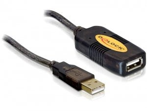 Delock Cable Usb 2.0 Alargo Activo 5m Negro