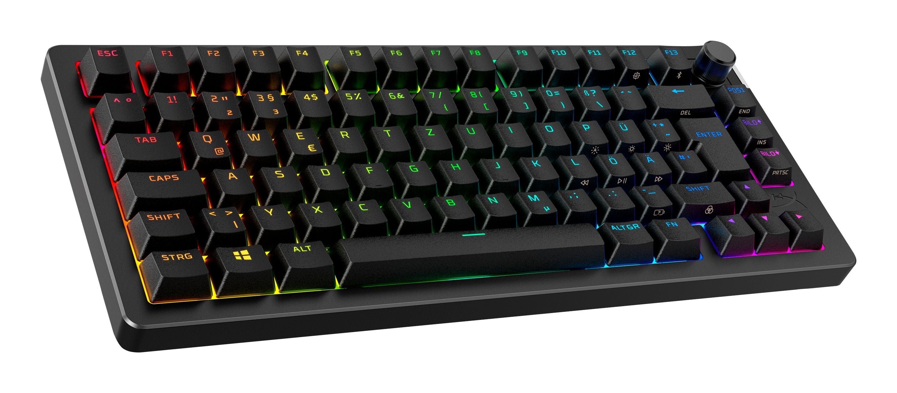 EAN 0197498745497 - HyperX Alloy Rise 75 Wireless Keyboard teclado Juego RF Wireless + Bluetooth Negro imagen 2