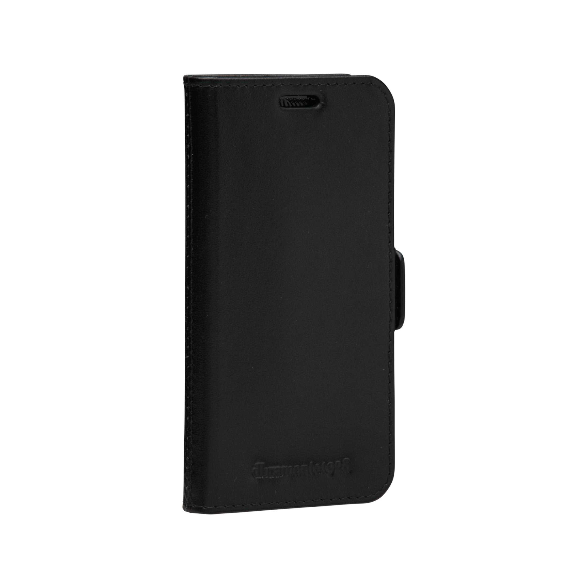 Dbramante1928 Copenhagen Slim Funda Con Tapa Para Teléfono Móvil Cuero De Grano Entero Negro Para Apple Iphone 12 Mini