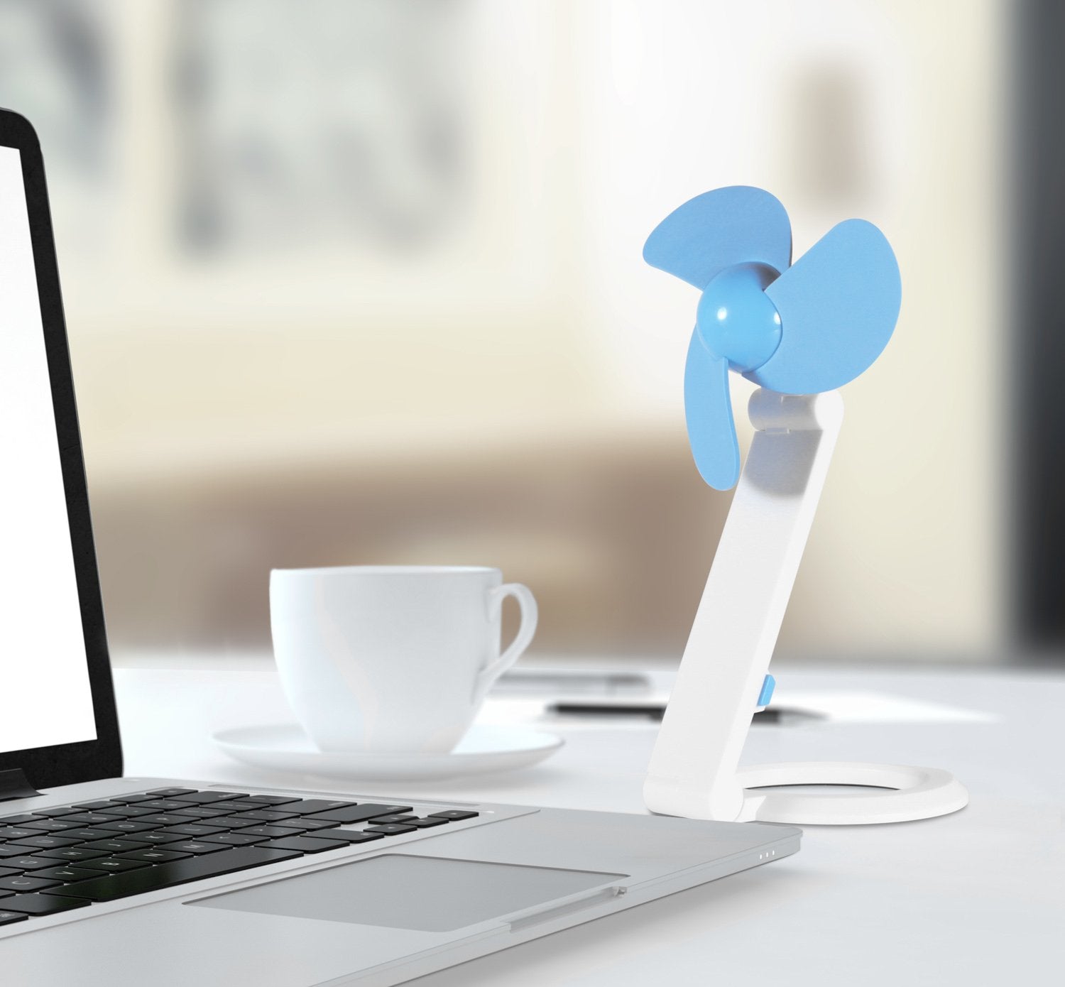 Ventilador  Thumbs Up De Mesa Usb Azul Blanco