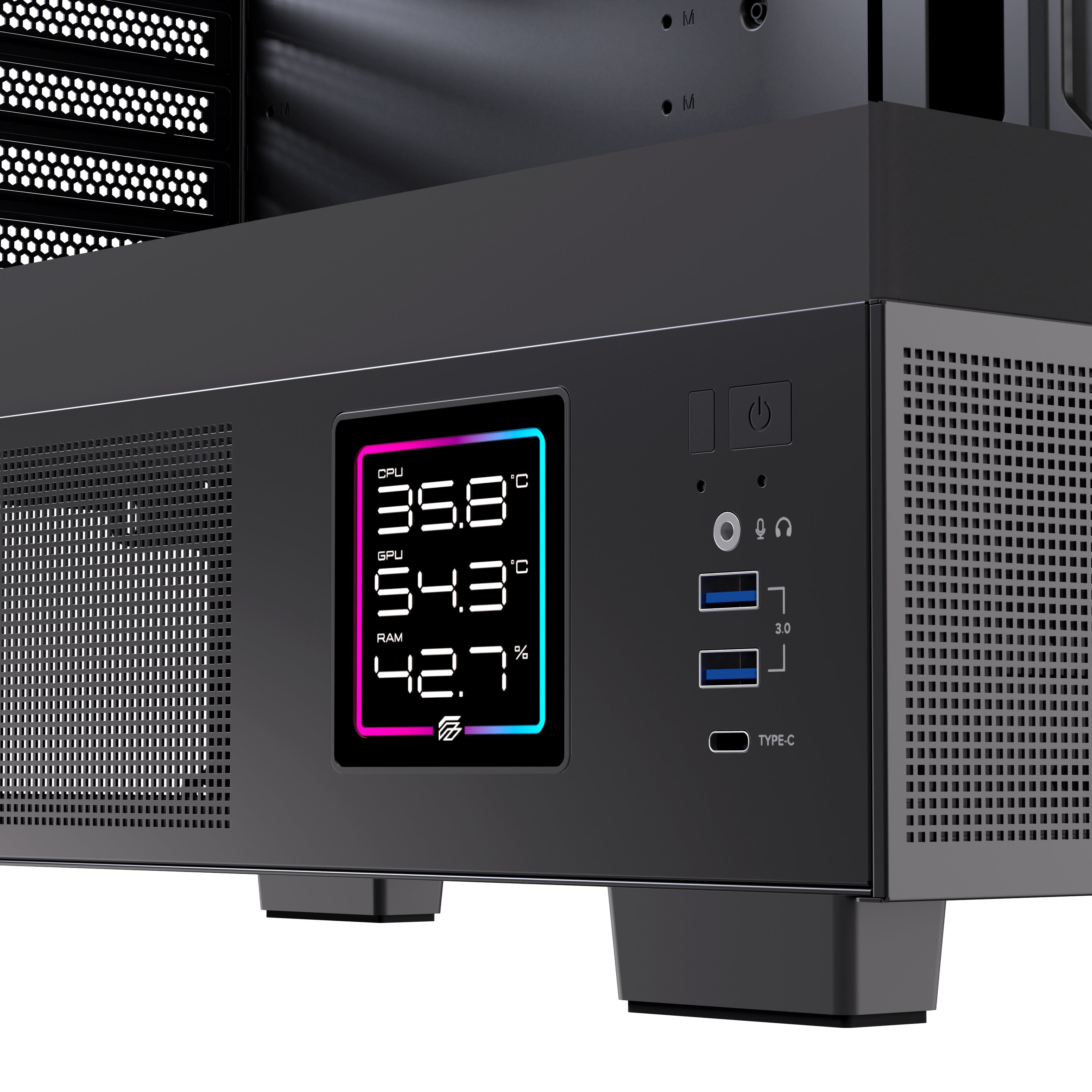 EAN 6977277360066 - Einarex EXCS-PR-51DR-B carcasa de ordenador Midi Tower Negro imagen 11