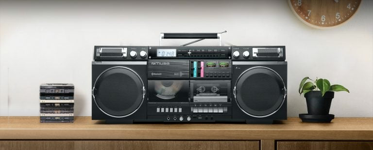 Radio Muse M-380 Gb Ghetto Blasters, Black