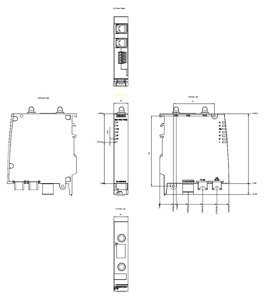 Siemens Scalance W734-1 Rj45 - Wireless Bridge