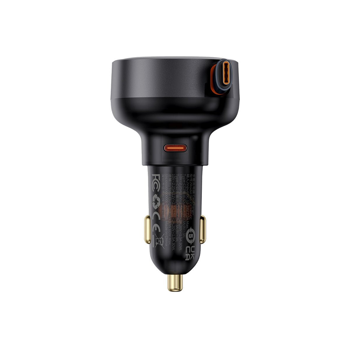 Ladowarka Samochodowa Baseus Enjoyment Pro Z Kablem Usb-C, 60w (Czarna)