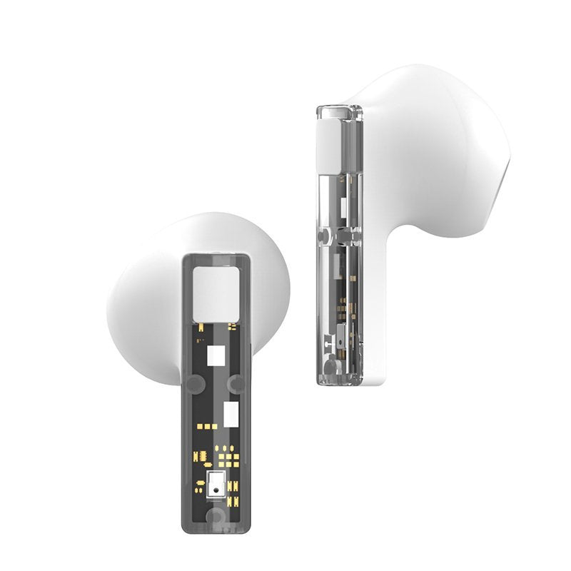 Cool Auriculares Stereo Bluetooth Dual Pod Earbuds Vision Blanco