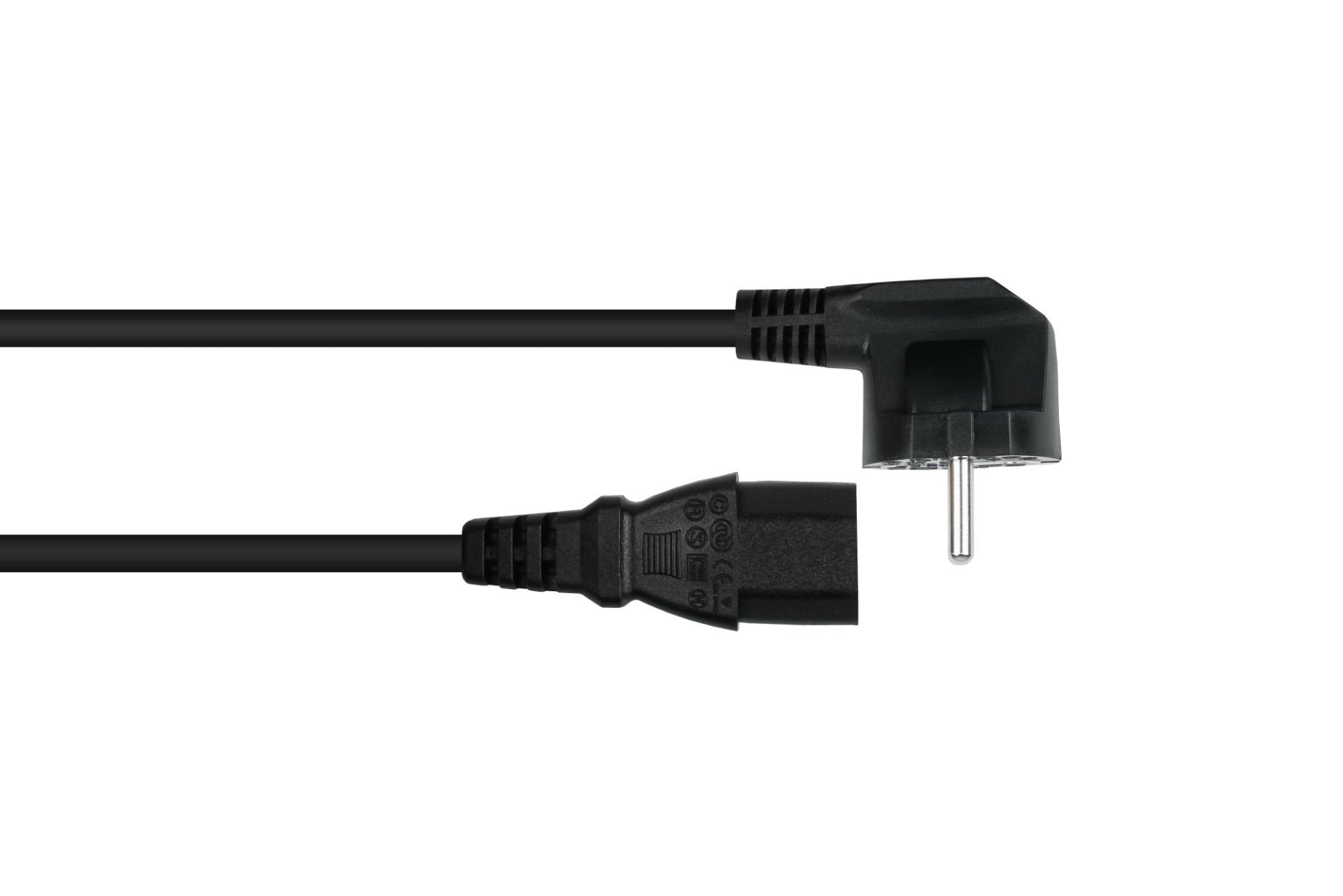 EAN 4066857003102 - Kabelmeister SK0130-S010 cable de transmisión Negro 1 m Enchufe tipo E+F IEC C13 imagen 2