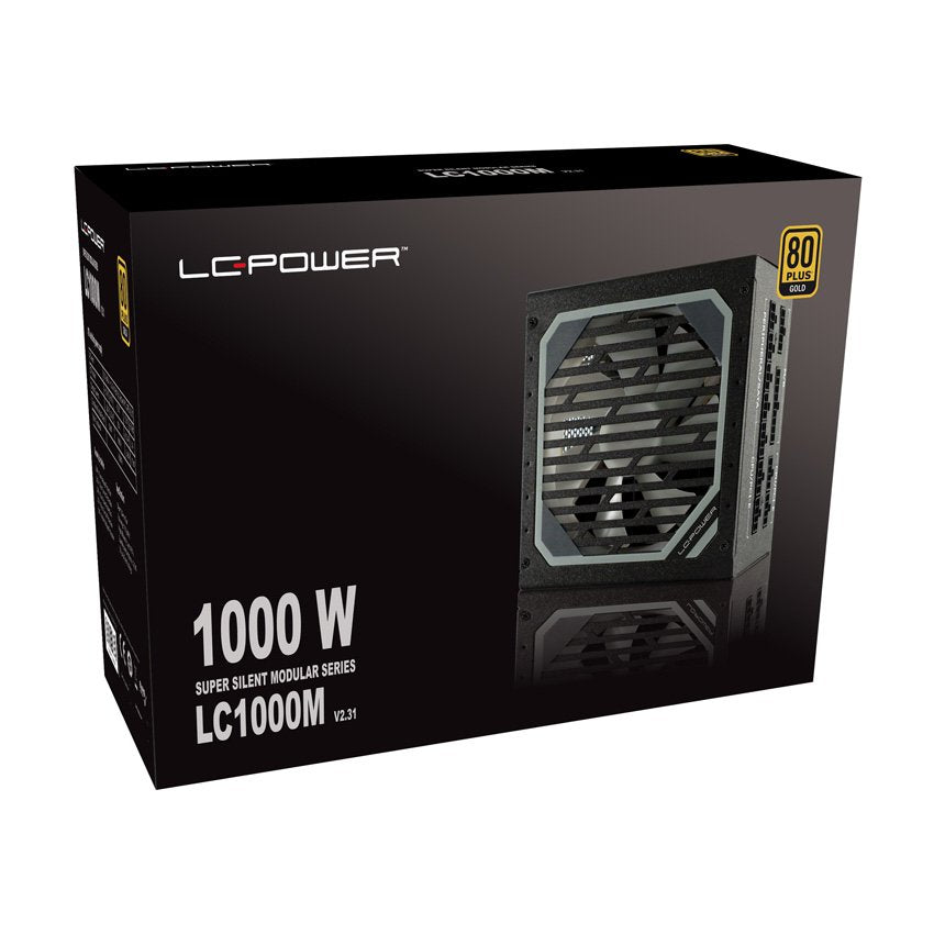 Fuente De Alimentacion Lc-Power Lc1000m V2.31 Super Silent Modular 1000w 80+ Gold Retail