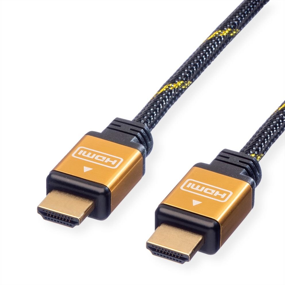 EAN 7611990189649 - ROLINE 11.04.5562 cable HDMI 2 m HDMI tipo A (Estándar) Negro, Oro imagen 1