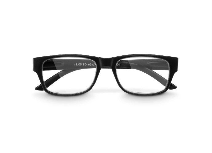 Hama Gafas De Lectura De +3.0 Dioptrias - Montura De Plastico Reciclado - Unisex - Negro