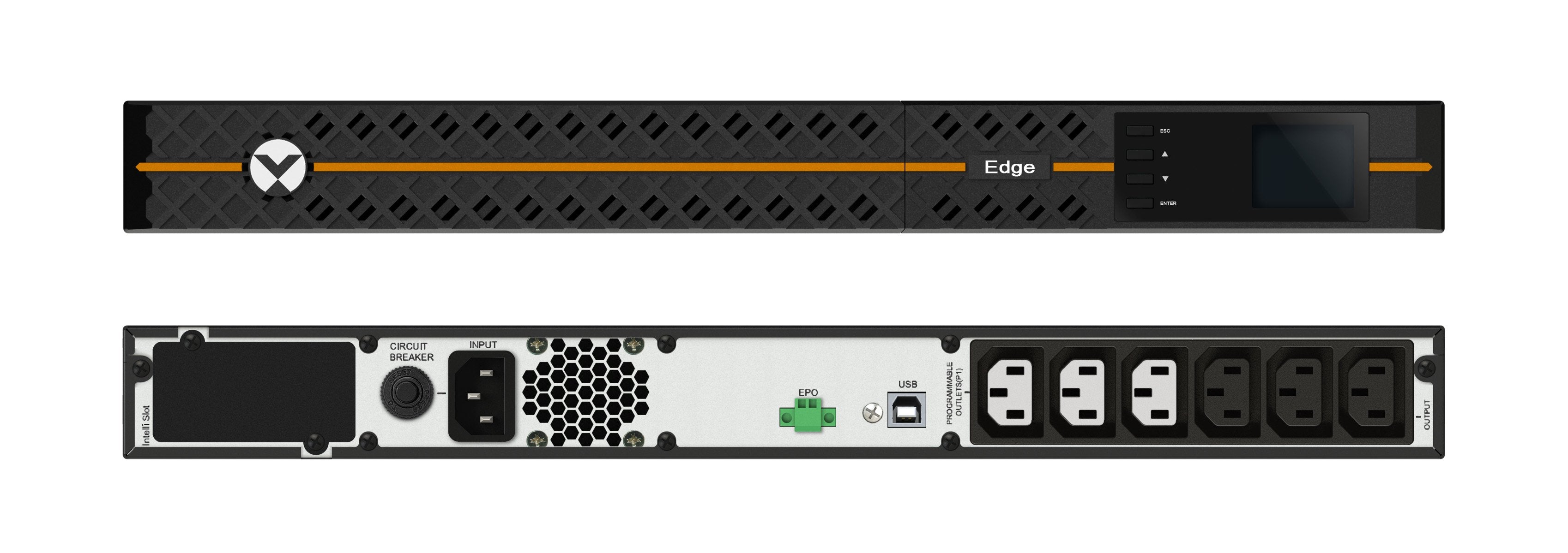 Vertiv Liebert Sai Edge  Sai De Montaje En Rack Line Interactive 1u De 1000 Va 900 W 230 V, Factor De Potencia De 0,9