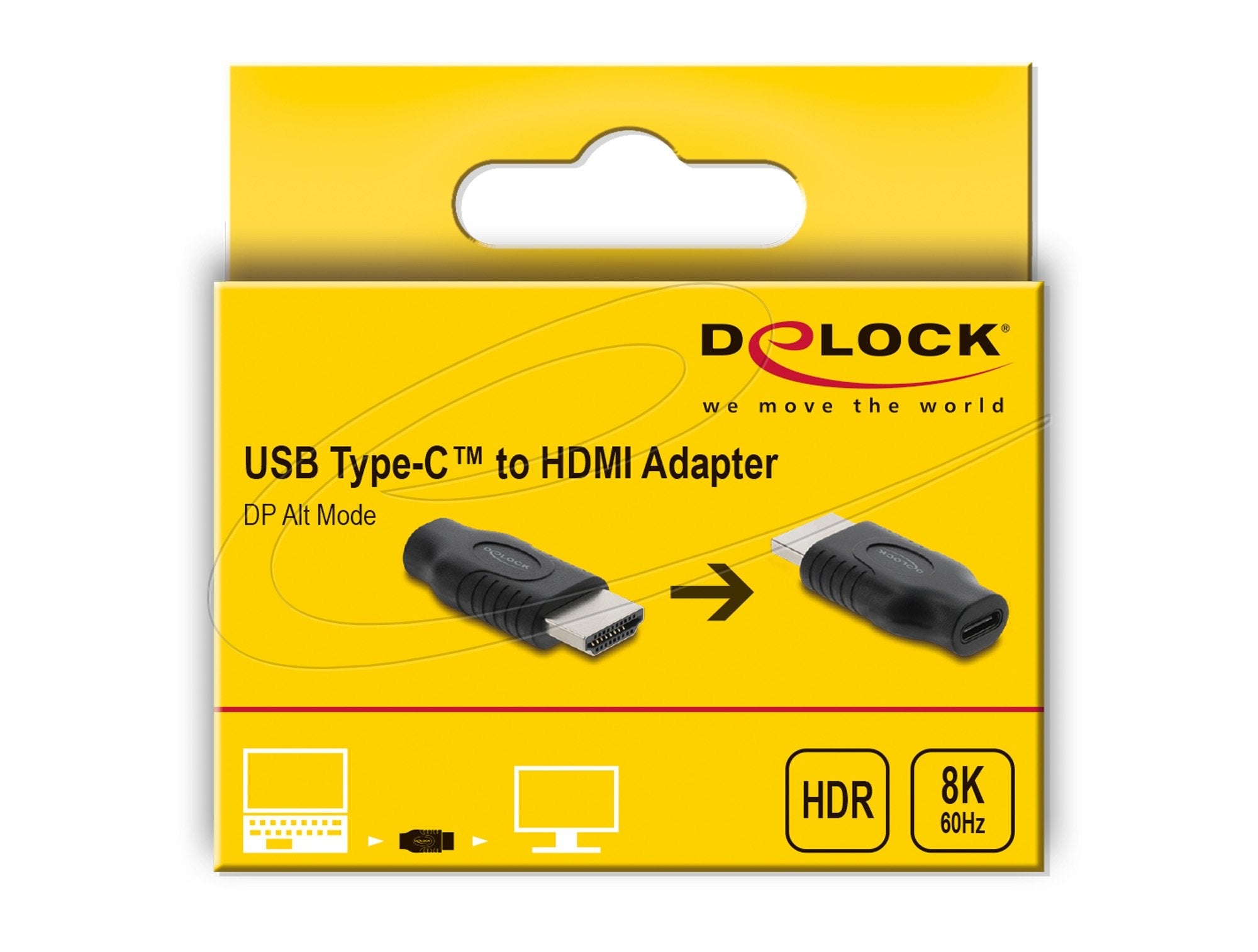 Delock Usb Type-C Zu Hdmi Adapter (Dp Alt Mode) 8k 60 Hz Mit Hdr Und Hdcp