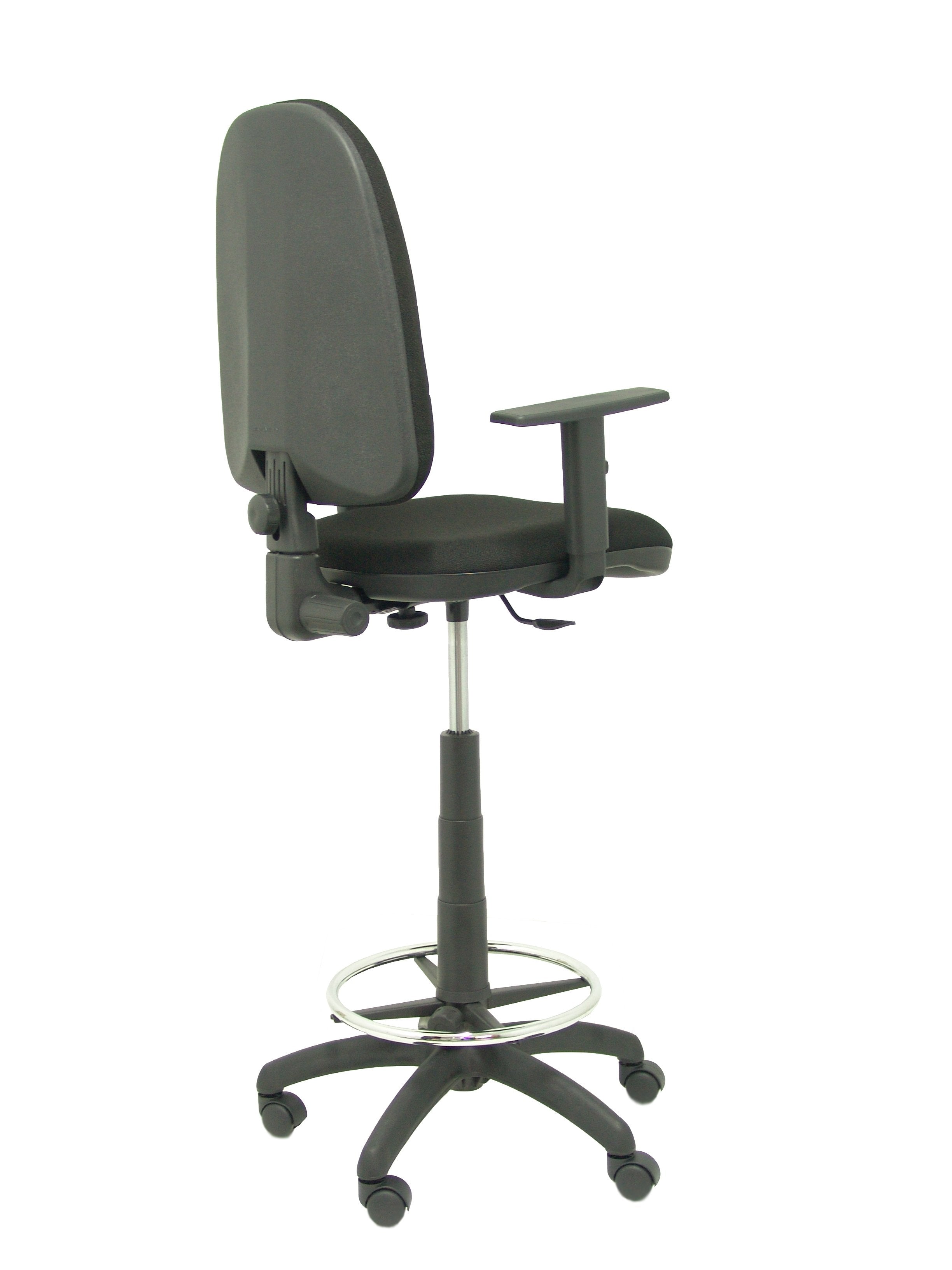 Taburete Ayna Bali Negro Con Brazos Regulables