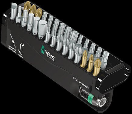 Wera Bit-Satz Bit-Check 30 Universal 1, 1/4" 05056440001