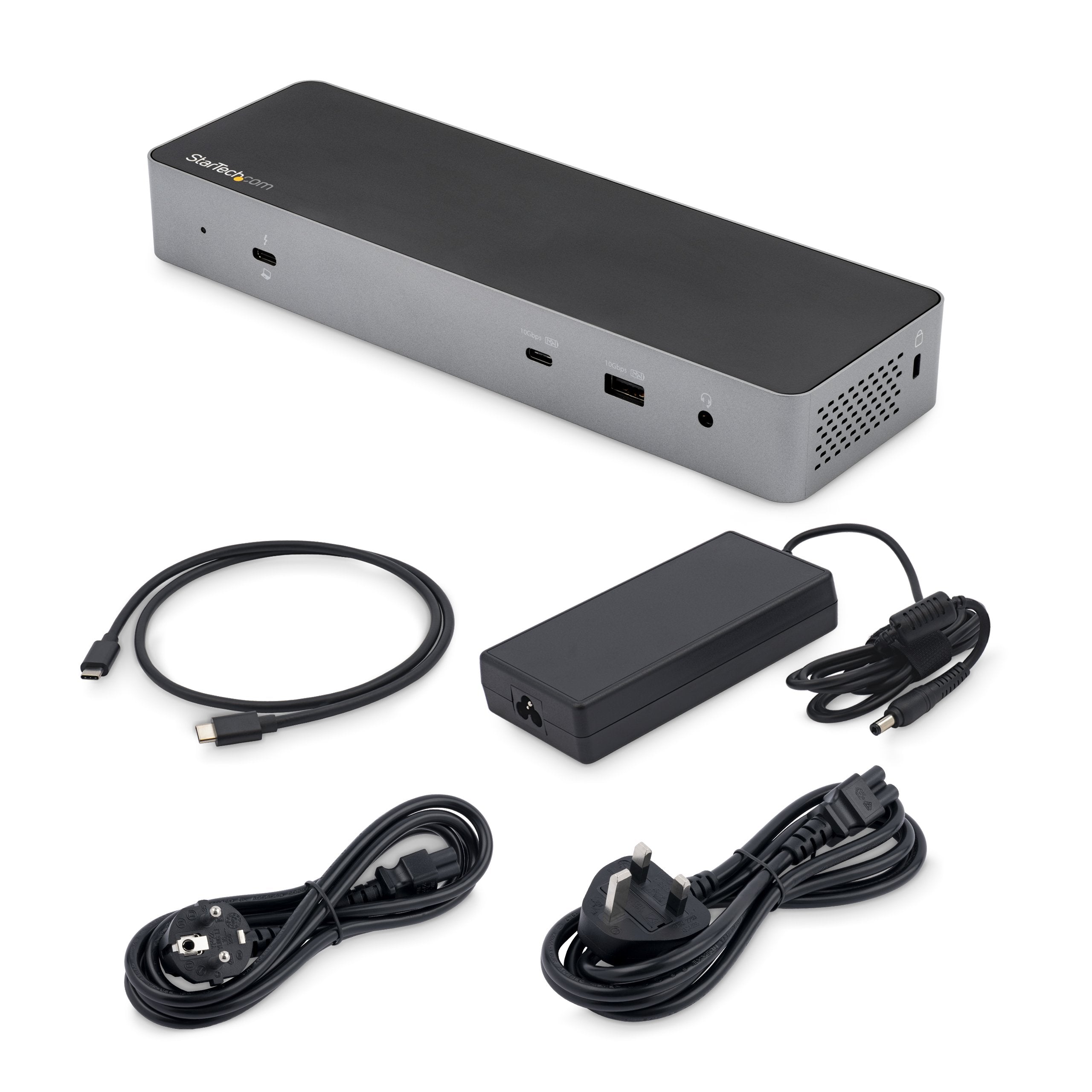 EAN 0065030880992 - StarTech.com TB3CDK2DHUE base para portátil y replicador de puertos Alámbrico Negro, Gris imagen 7