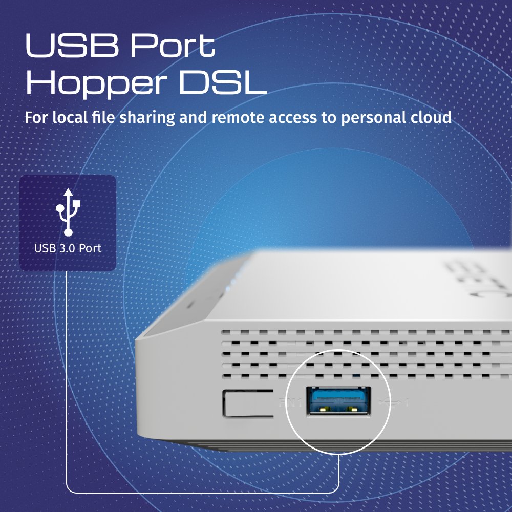 EAN 4897082921356 - Keenetic Hopper DSL (KN-3610) router inalámbrico Gigabit Ethernet Doble banda (2,4 GHz / 5 GHz) Gris, Bla imagen 3