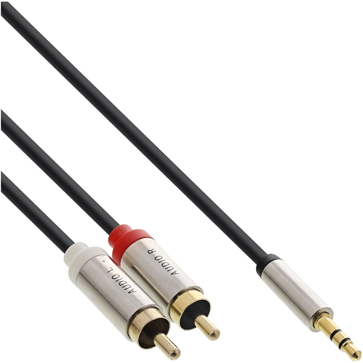 Cable De Audio Delgado Básico Inline De 3,5 Mm M A 2x Rca M, 1 M