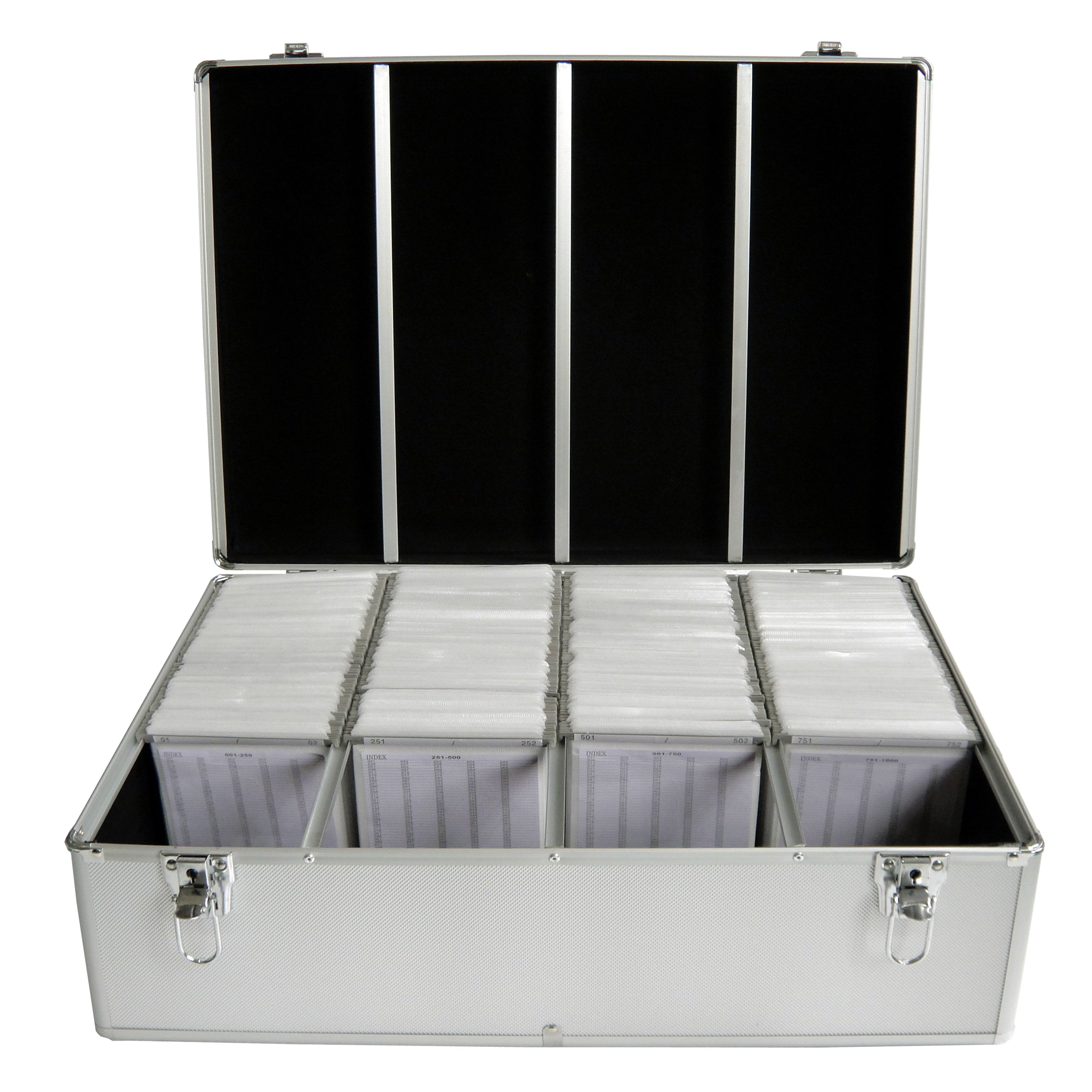 Mediarange Box78 Funda Para Discos Ópticos Maleta Rígida 1000 Discos Plata