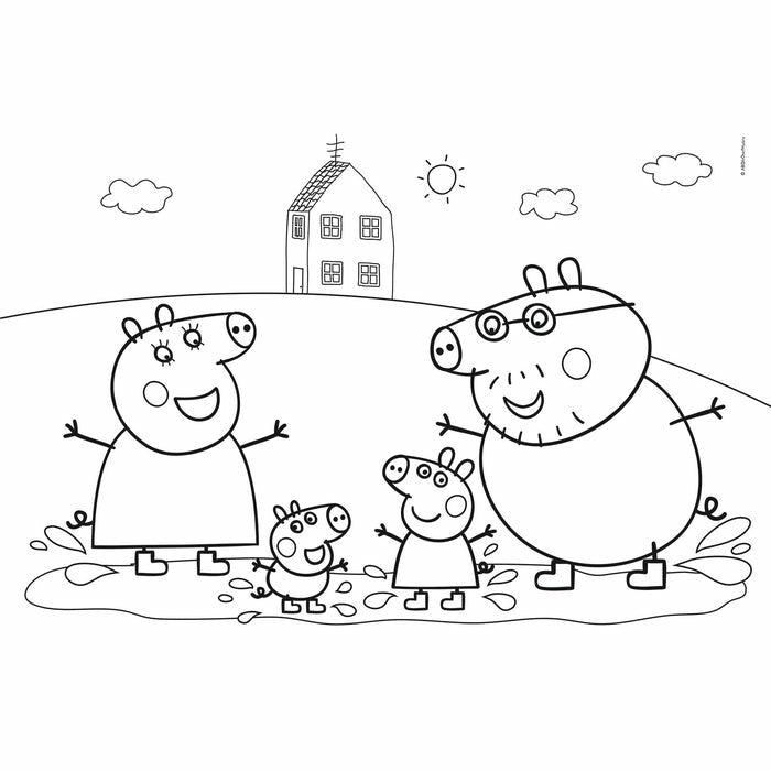 Puzzle Happy Color Peppa Pig 60pzs
