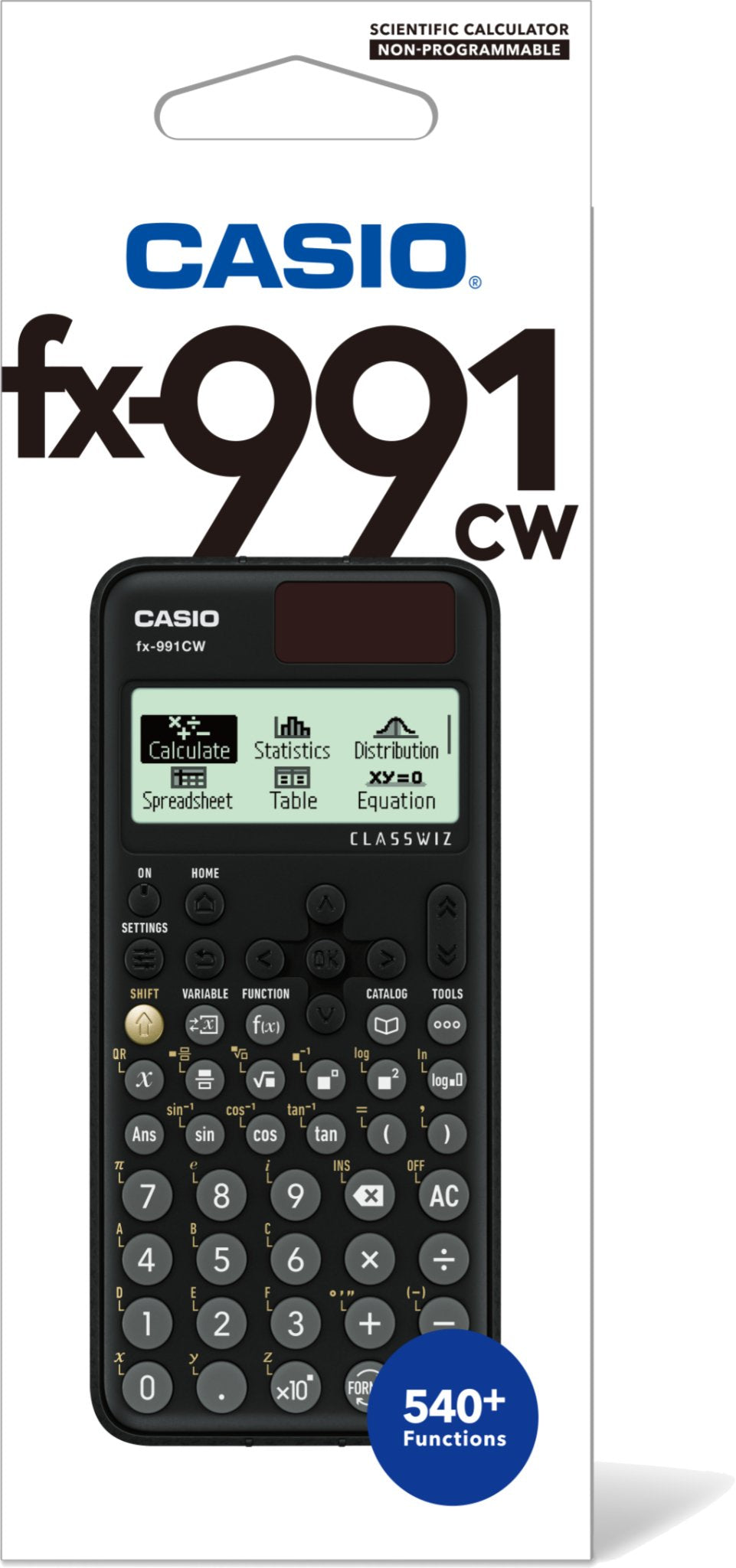 Calculadora  Casio Fx-991cw Bolsillo Calculadora Científica Negro