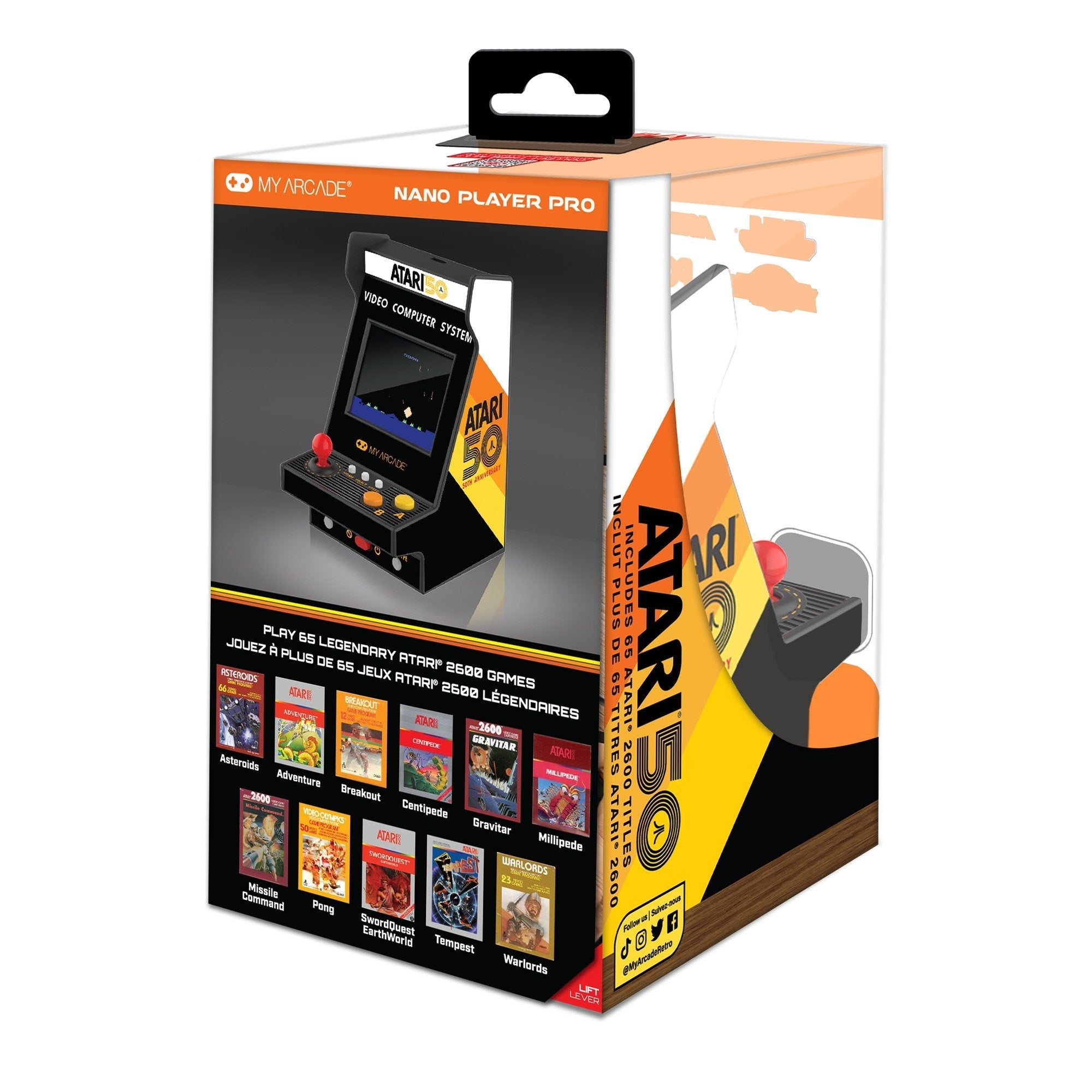 My Arcade Nano Player Atari 75 Games 4.5" Dgunl-7014