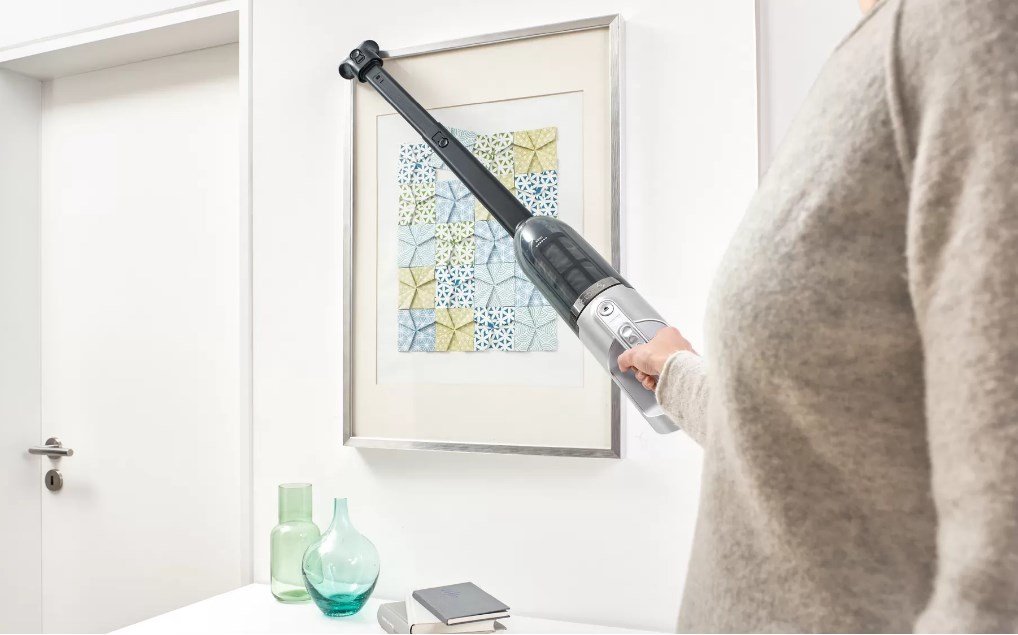 Aspiradora Bosch Serie 4 Bch3p2301 De Pie Y Escoba Eléctrica Aspiradora Escoba 2 En 1 Batería Secar Sin Bolsa 0,4 L Blanco