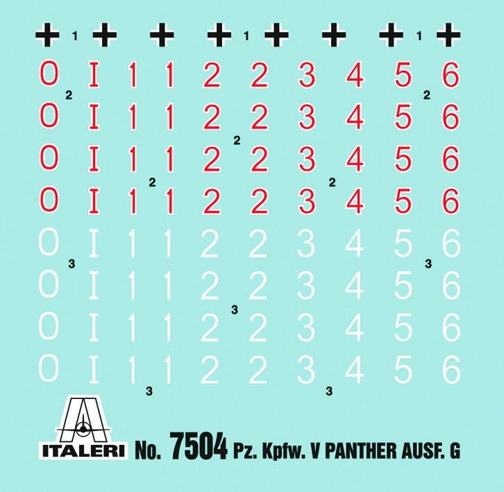 EAN 8001283075046 - Italeri PZ. KPFW. V PANTHER AUSF.G Tank model Kit de montaje 1:72 imagen 2