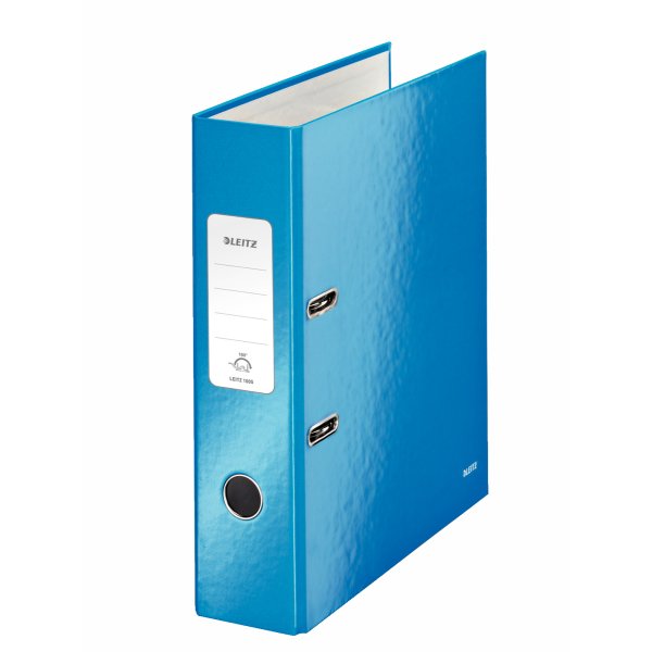 Leitz Archivador Carton Forrado Wow 180 Lomo 80mm A4 Azul Metalizado