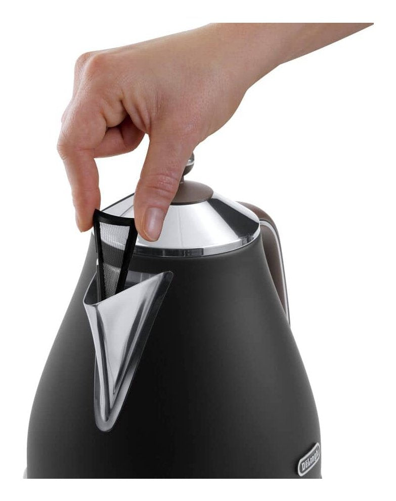 Hervidor De Agua Delonghi Kbov 2001.Bk 1,7 L Negro, Marrón 2000 W