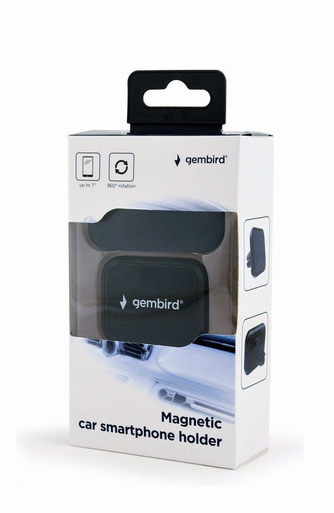 Gembird Soporte Magnético Para Teléfono Inteligente Para Automóvil, Negro