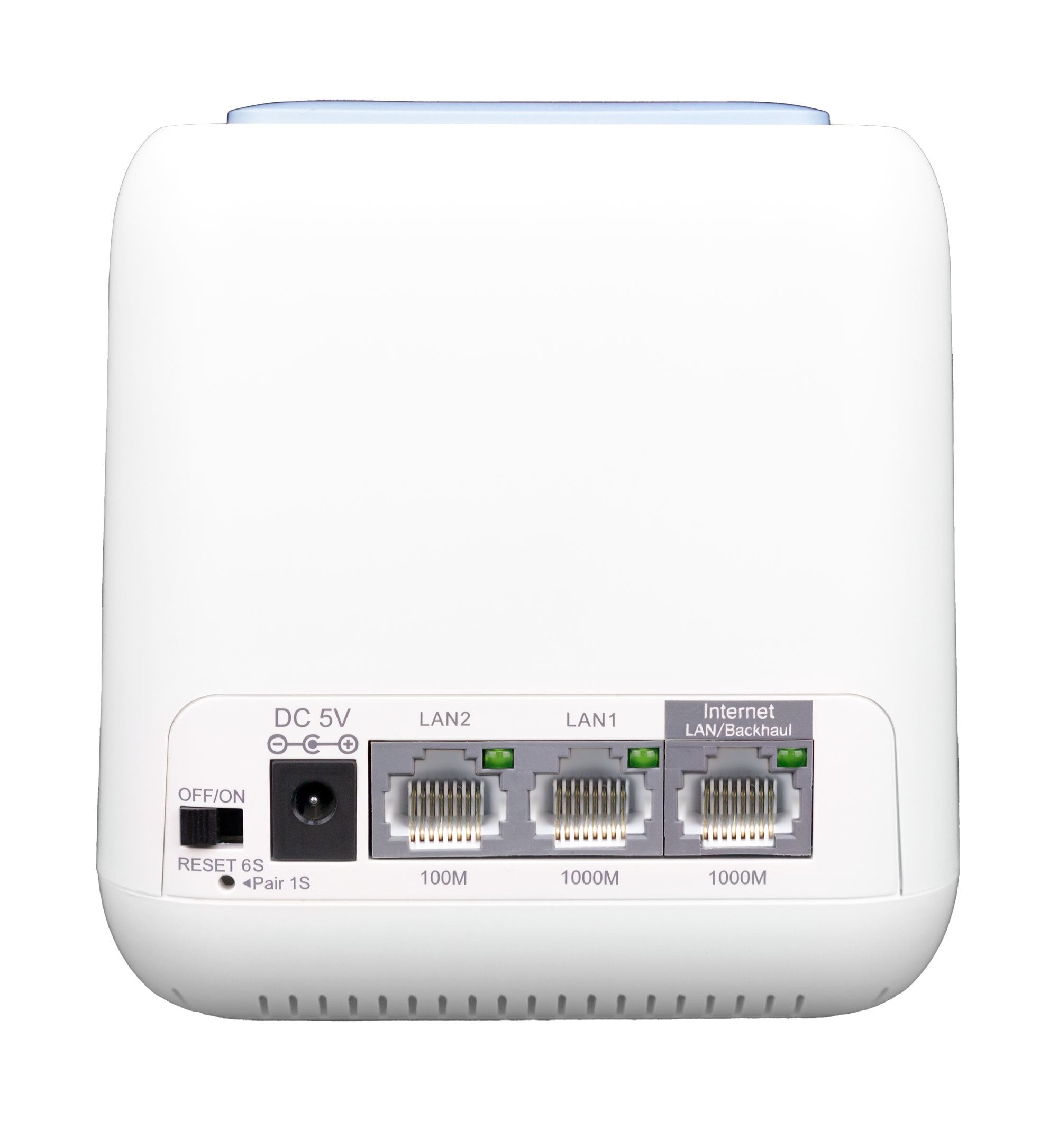 Talius Sistema Wifi Mesh Pack 2 Dispositivos Ac 1200 Gigalan Dual Band - Sensor Tactil - 1x Lan, 1x Wan - Color Blanco/Azul