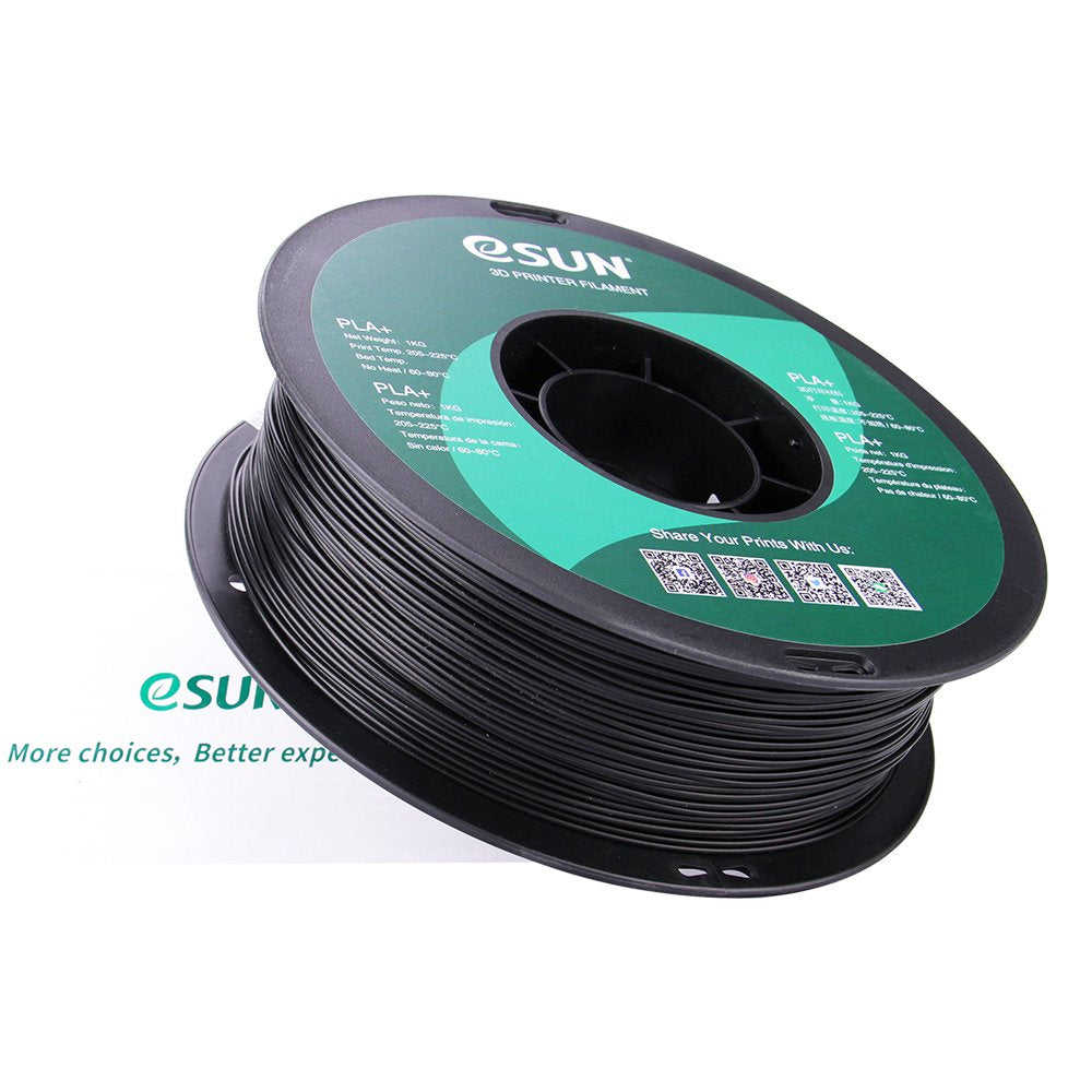 Esun Filamento 3d Pla+ 1.75mm Negro 1kg