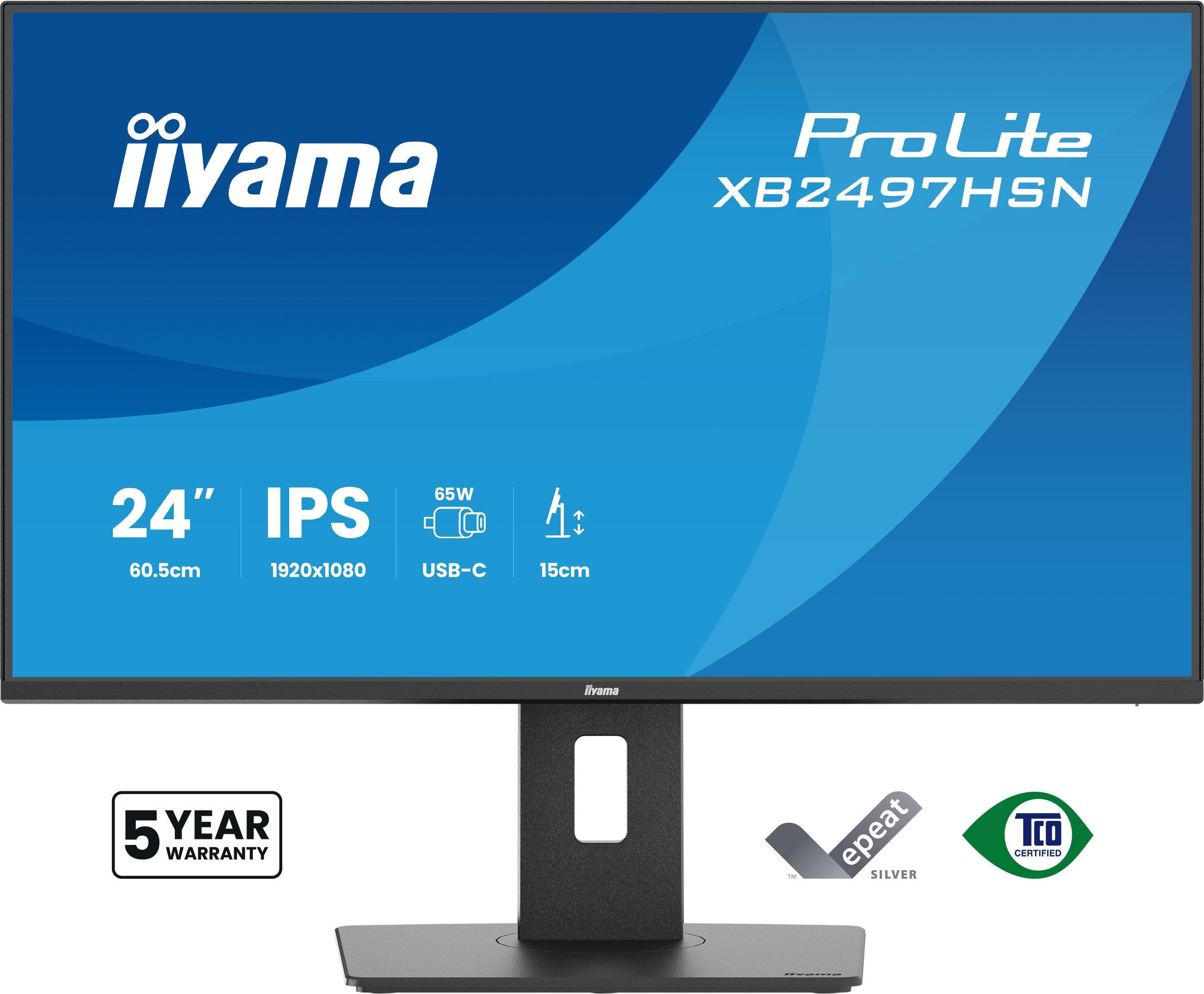 Monitor Led Iiyama Prolite Xb2497hsn-B1  24" (23.8" Visible) 1920 X 1080 Full Hd (1080p) @ 100 Hz Ips 350 Cd/M² 1500:1 1 Ms 2xhdmi 2xdisplayport Altavoces Mate Negro
