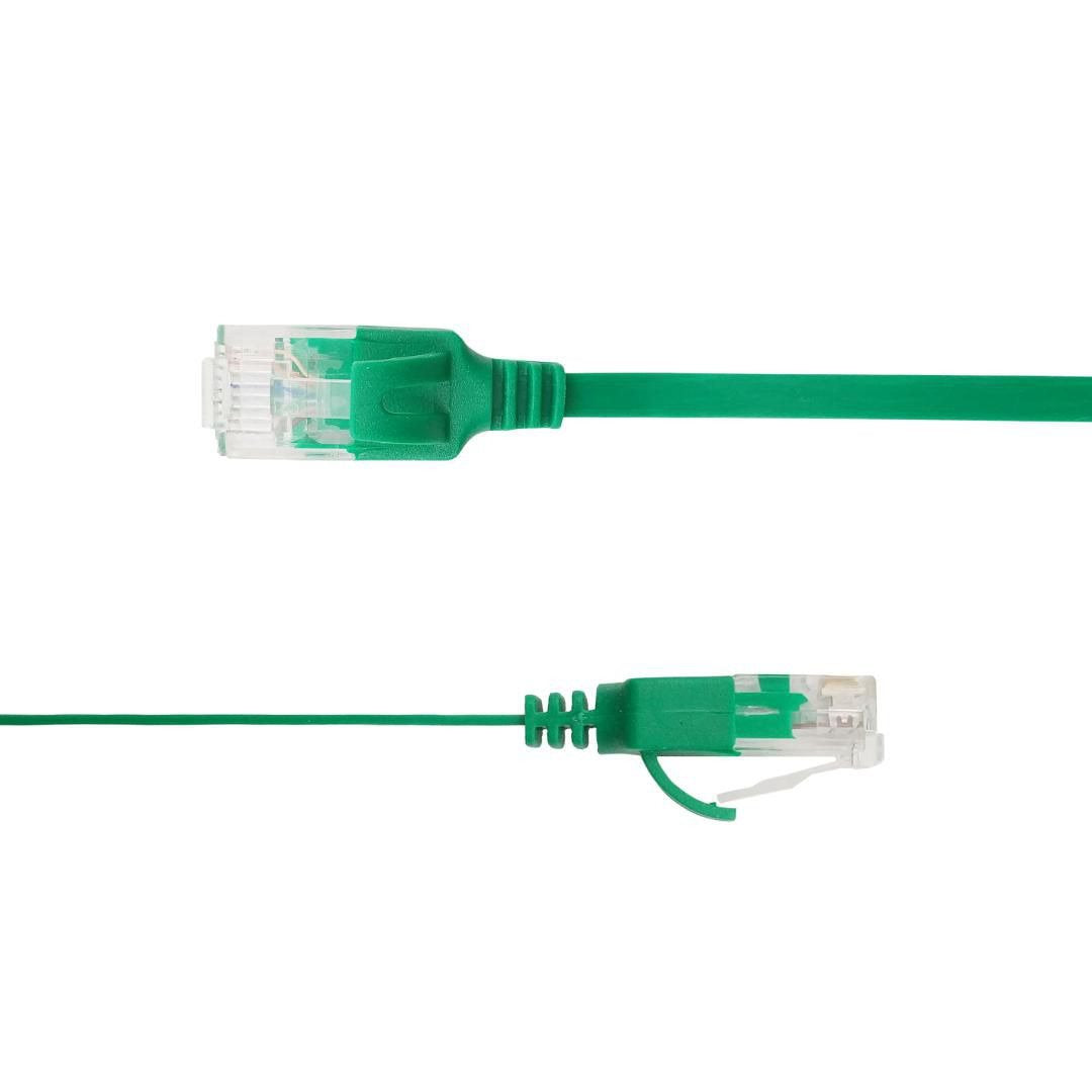 Flat U/Utp Cat6a Green 5m Awg 34/7, Pvc, 1x4mm Utp-Fl6a-00500-Gr