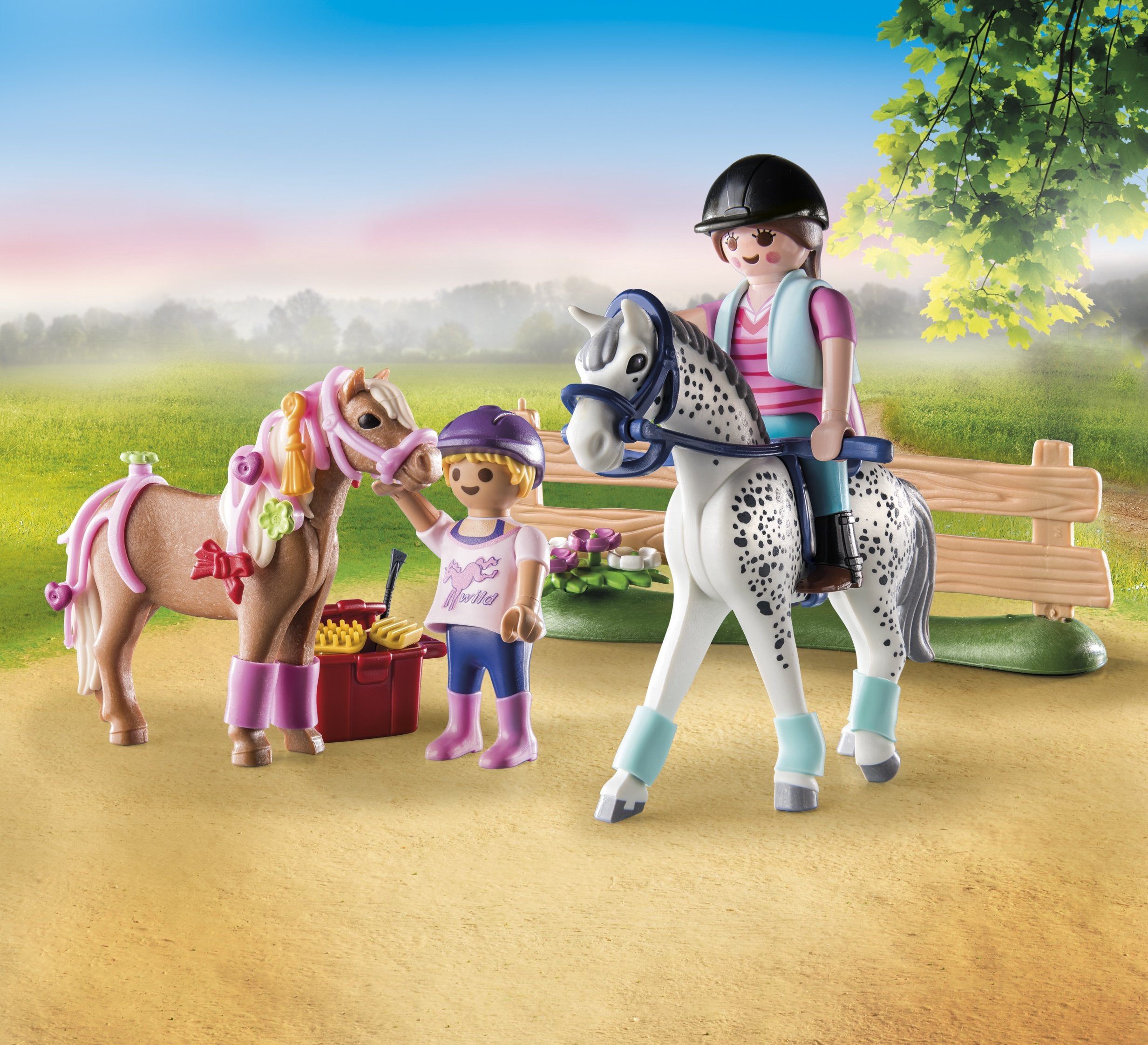 Playmobil 71259 Country Starter Pack Cuidado De Caballos Con Muchos Accesorios.